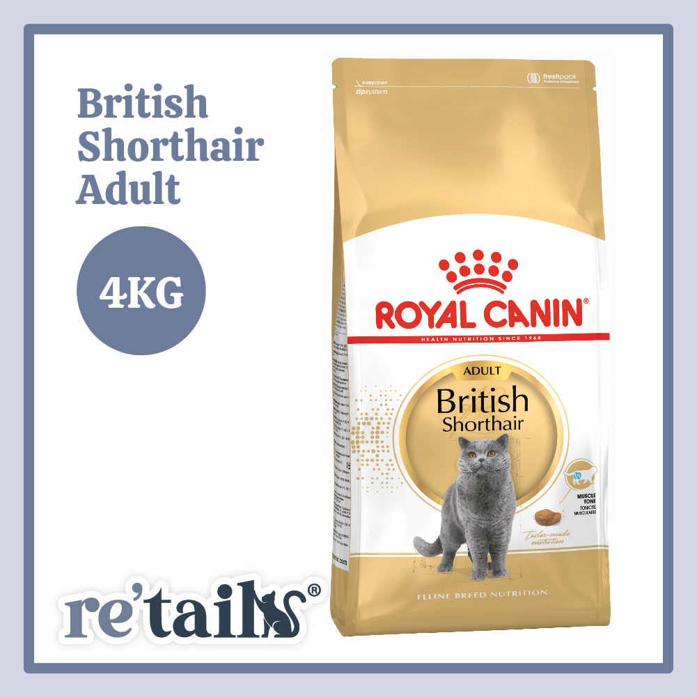 Royal Canin British Shorthair Kitten Adult 2kg 4kg Original Pack Cat Dry Food Shopee Malaysia