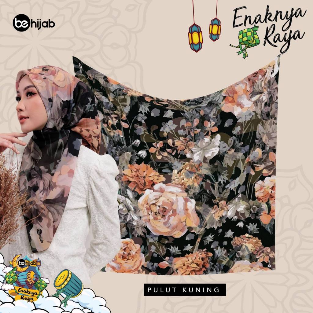 [KOLEKSI PREMIUM] Be Hijab Enaknya Raya Code Pulut Kuning | Shopee Malaysia