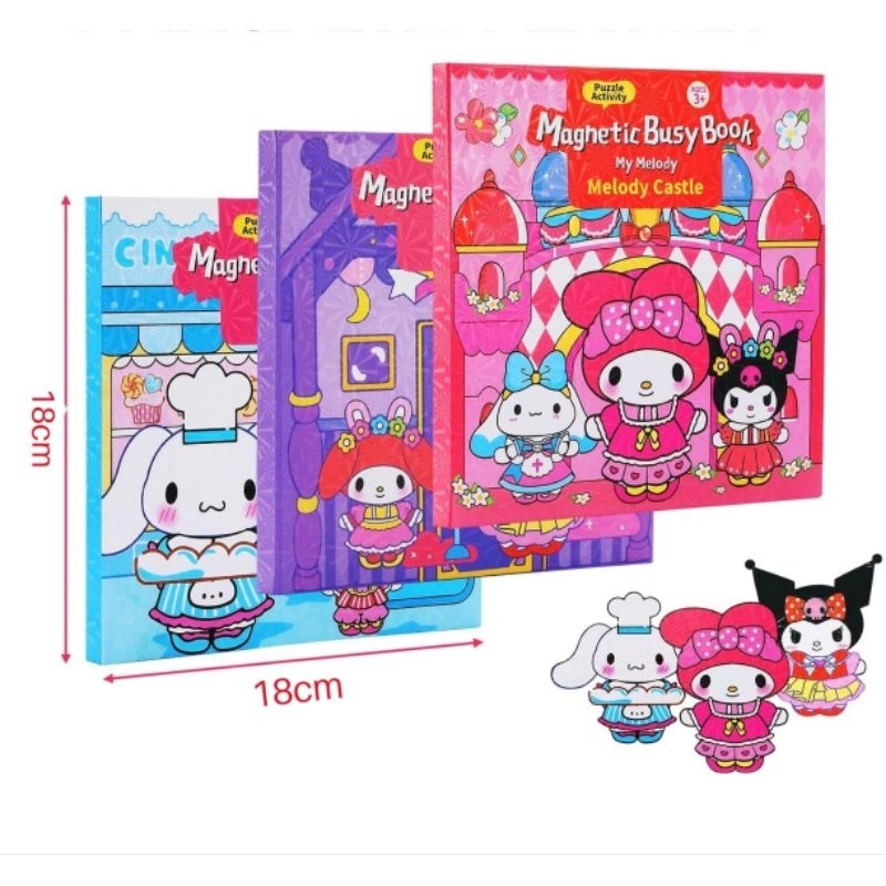 18cm Magnetic Sticker Books Screen-Free Reusable Activity Book for Kids ...