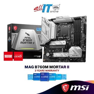 MSI MAG B760M MORTAR II Micro ATX (mATX) Intel Gaming Motherboard | Intel LGA1700 Socket