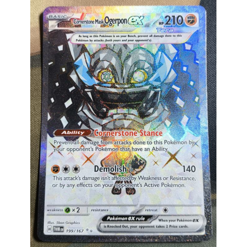 POKÉMON PTCG SV06: Twilight Masquerade 199/167 Cornerstone Mask Ogerpon ...