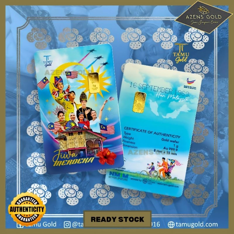 Tamu Gold - Hari Malaysia Jiwa Merdeka Edition Gold Bar 1g [Au999.9 ...