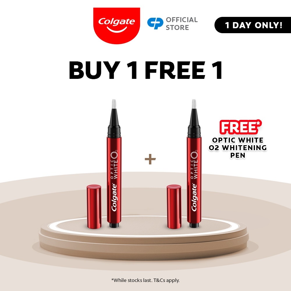 [BUY 1 FREE 1] Colgate Optic White O2 Whitening Pen (Exp Feb 2025 ...