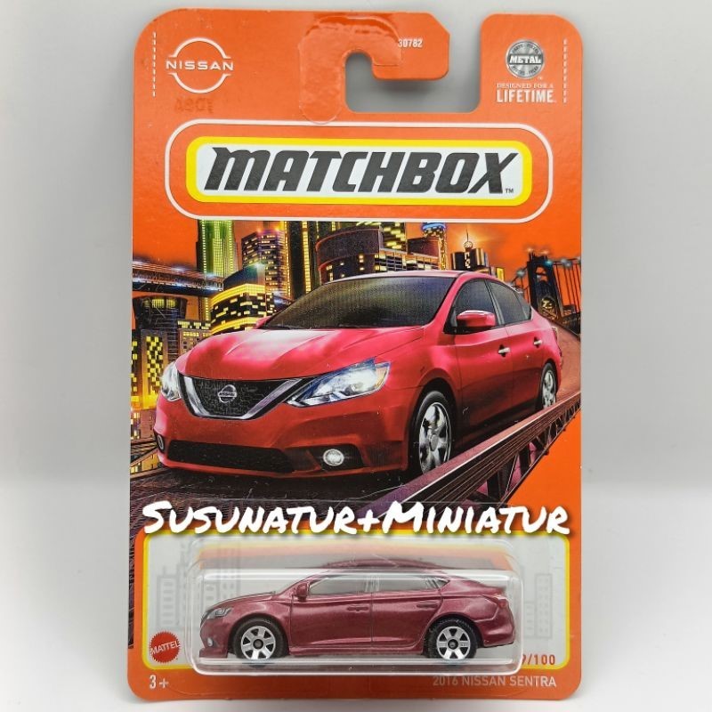 Matchbox 2016 Nissan Sentra (Card) 1:64 MBX 2024 Miniature | Shopee ...