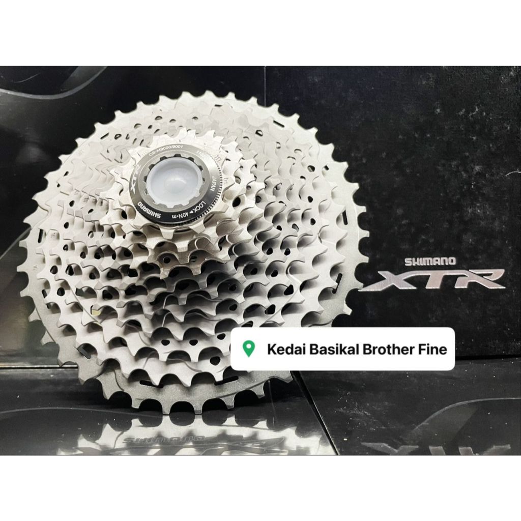 Cassette Vélo Shimano XTR CS-M9000 11 Vitesses 11-40T - Mix Titane/carbone - Occasion