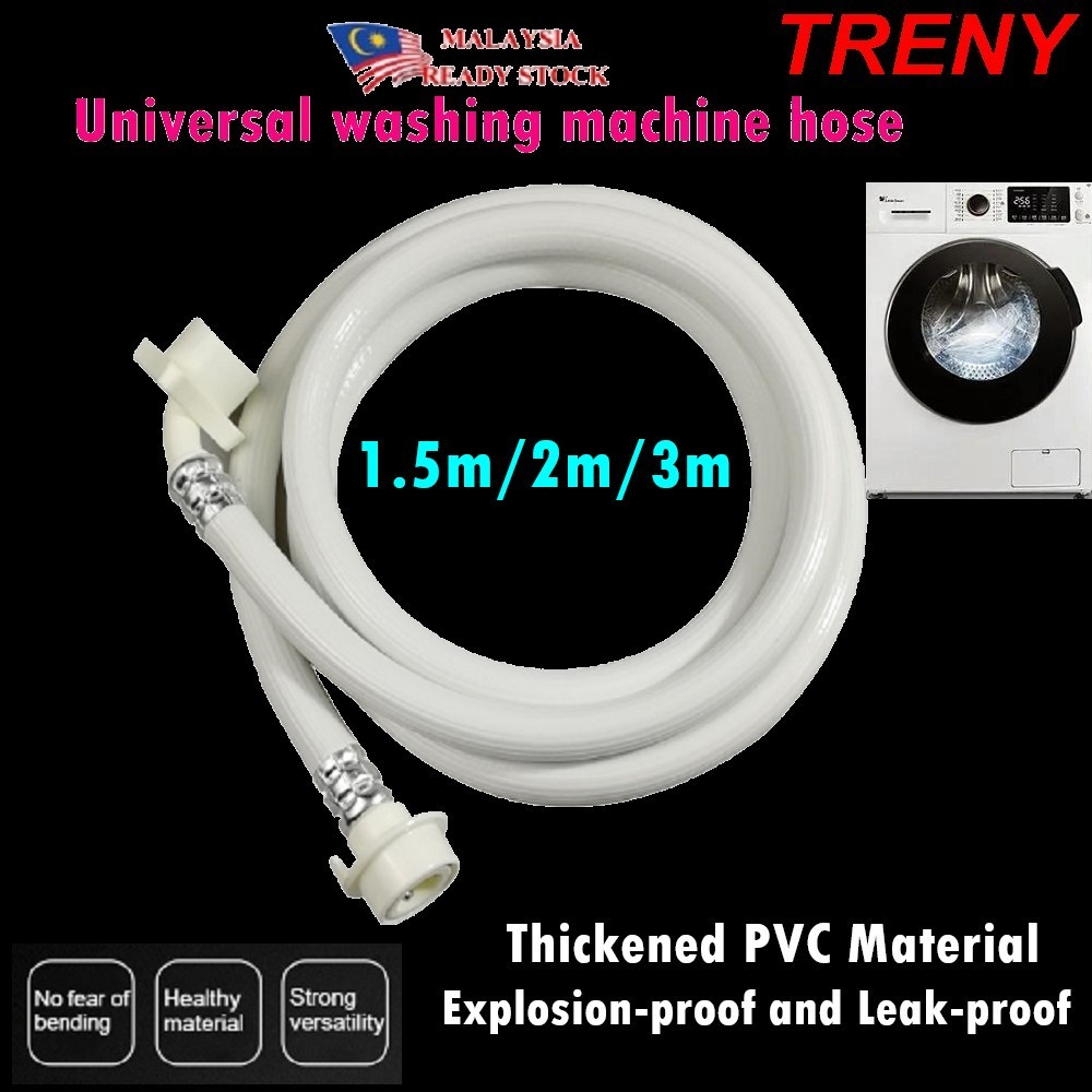 TRENY water inlet pipe washing machine input water entry hose masuk air ...