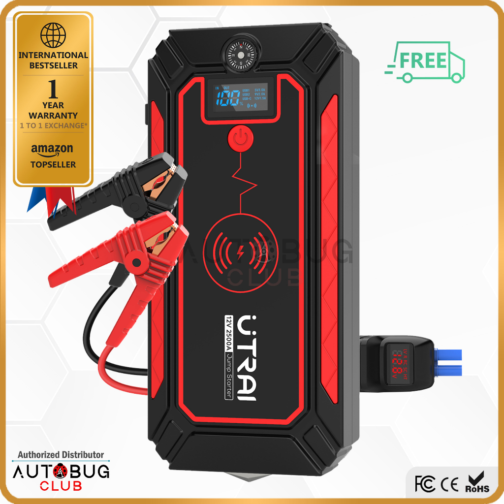 UTRAI Jump Starter JSTAR 6 SIX 24000mAh (1800A Peak) Car Power Bank ...