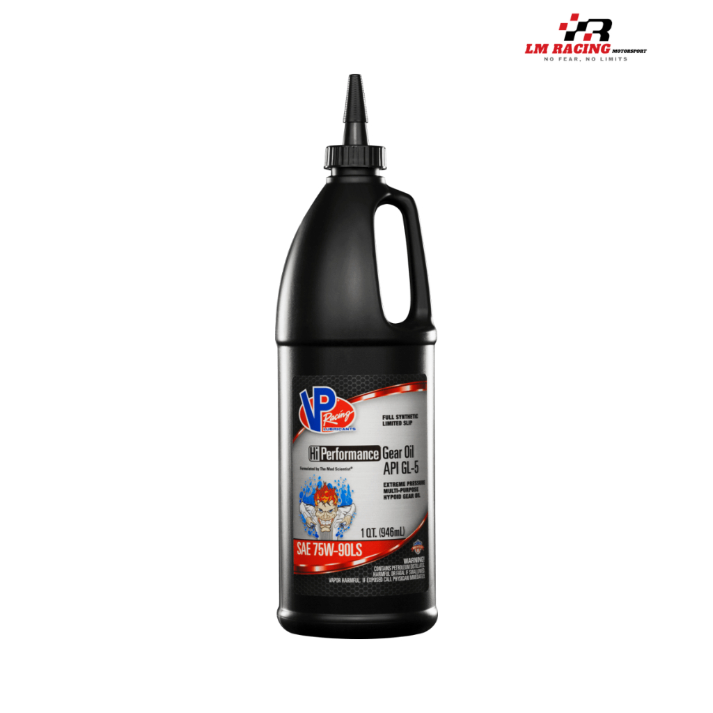 VP Racing HiPerformance Gear Oil SAE 75W90 LS API GL5 Full Synthetic