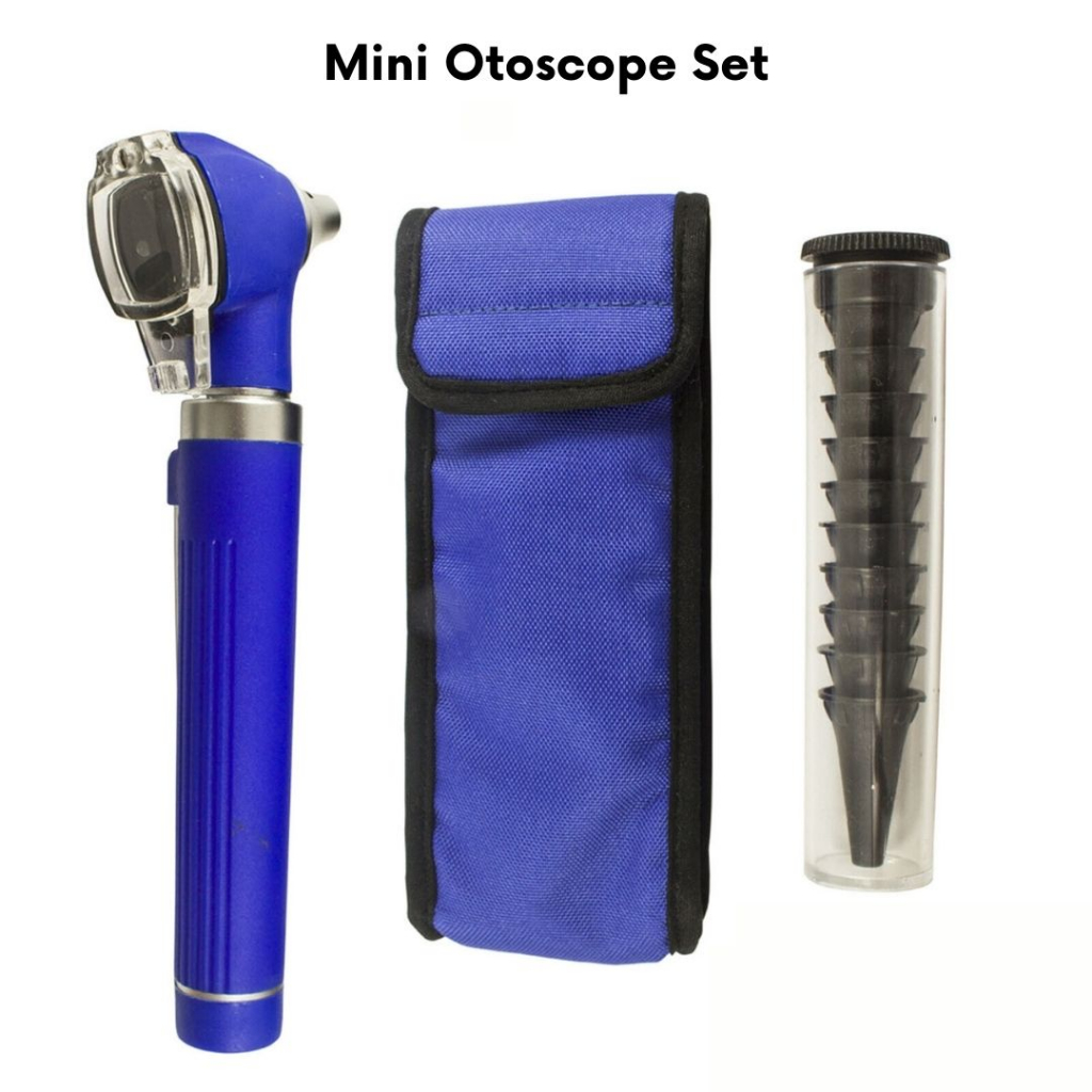Fiber Optic Mini Otoscope Set Medical ENT Diagnostic Set Ear