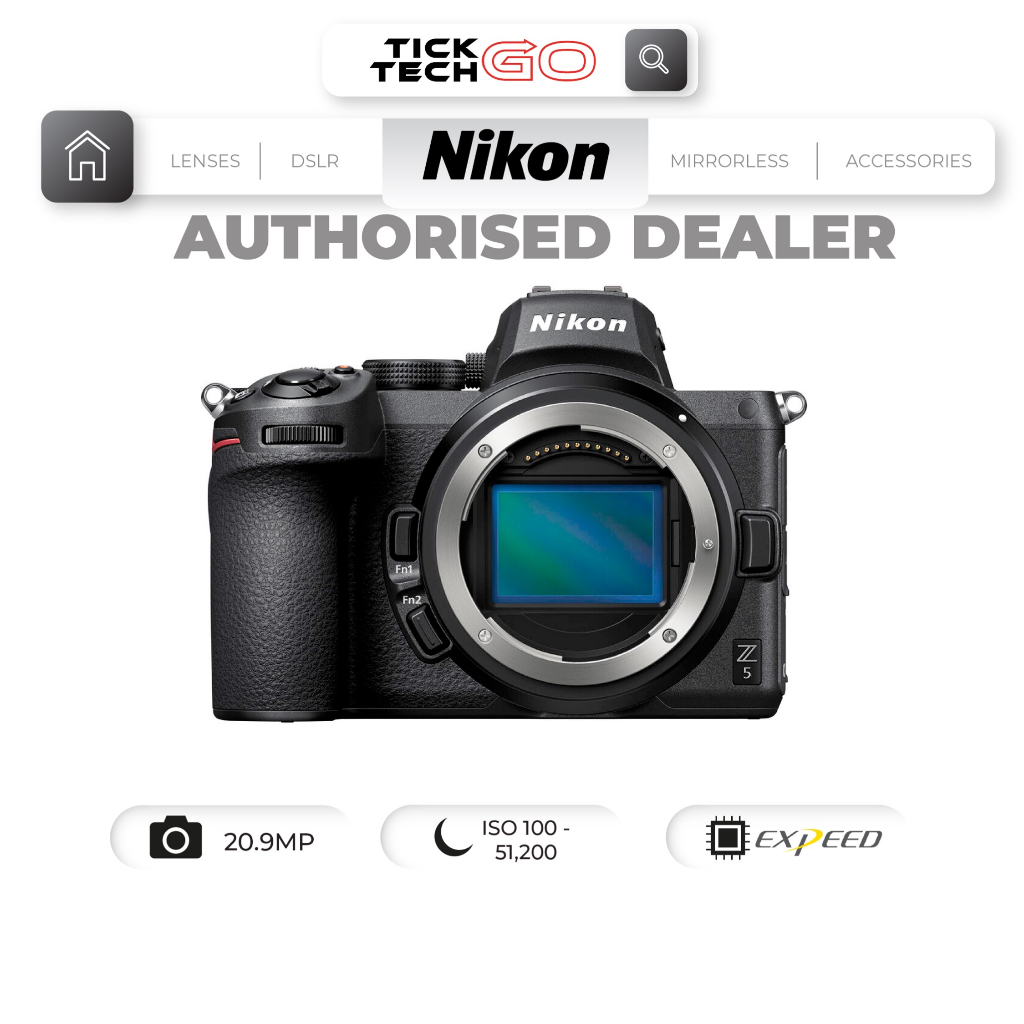 Nikon Z 5 Mirrorless Digital Camera (Body Only) Shopee Malaysia