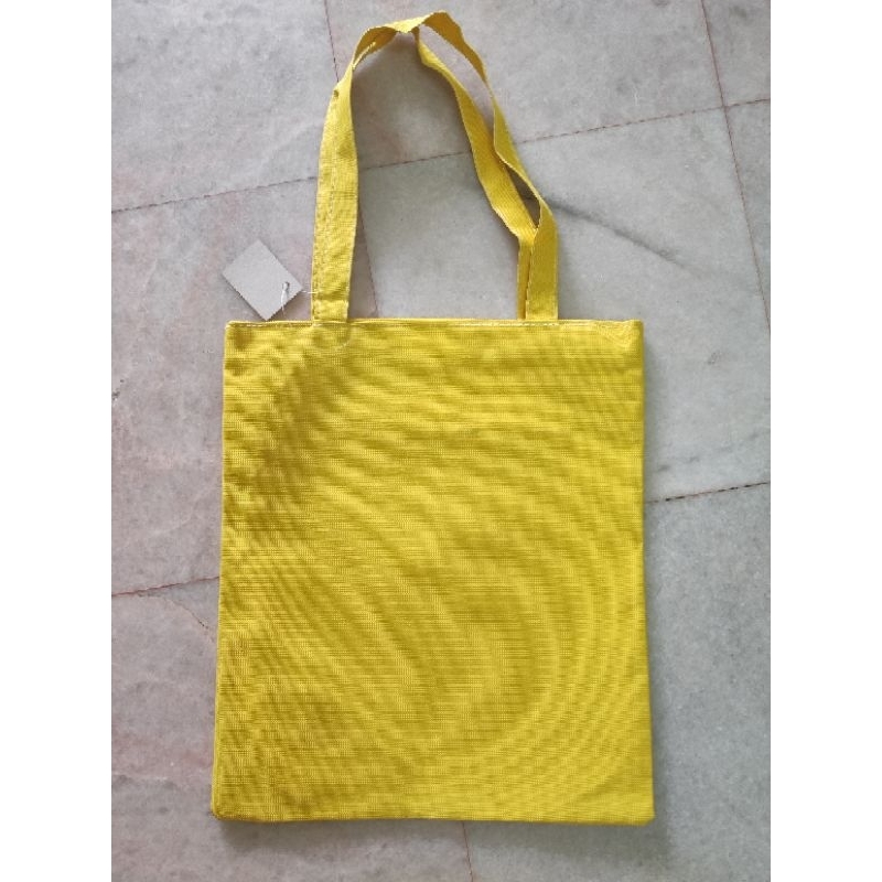 🍁ReadyStock 🍁Canvas Bag Plain Bag Kosong Shopping Tote Bag With Zipper