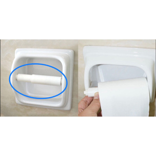 1pc Thickened Abs Toilet Paper Holder Without Drilling, Bathroom Tissue  Roll Holder With Mobile Phone Stand