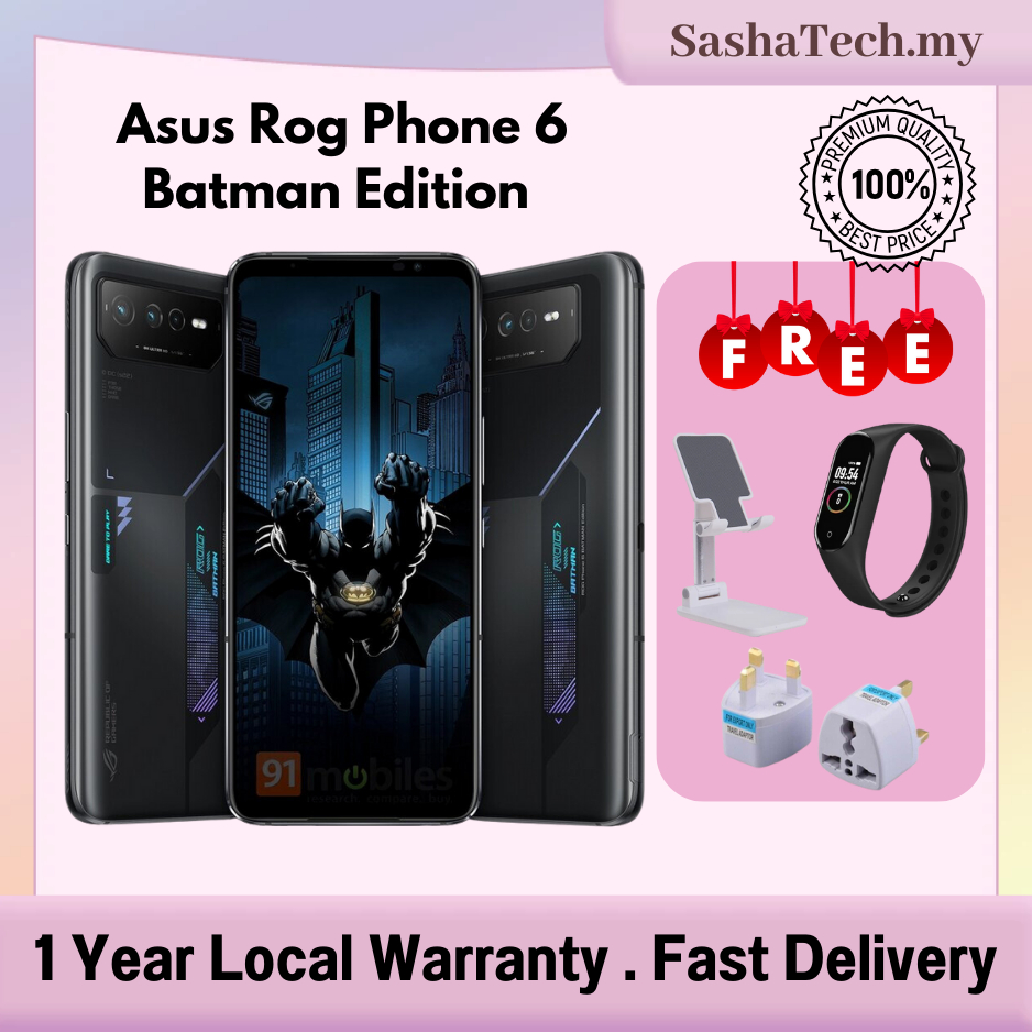 Asus Rog Phone 6 Batman Edition MediaTek Dimensity 9000+ 6.78inch 165Hz ...
