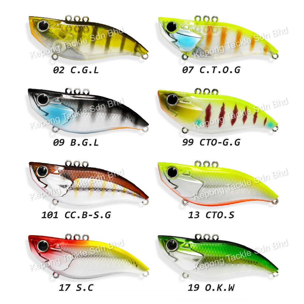 RIPPLE-ASH (Fast Sinking) Fishing Lure VIB 90S - 90mm 34g BIG SIZE ...