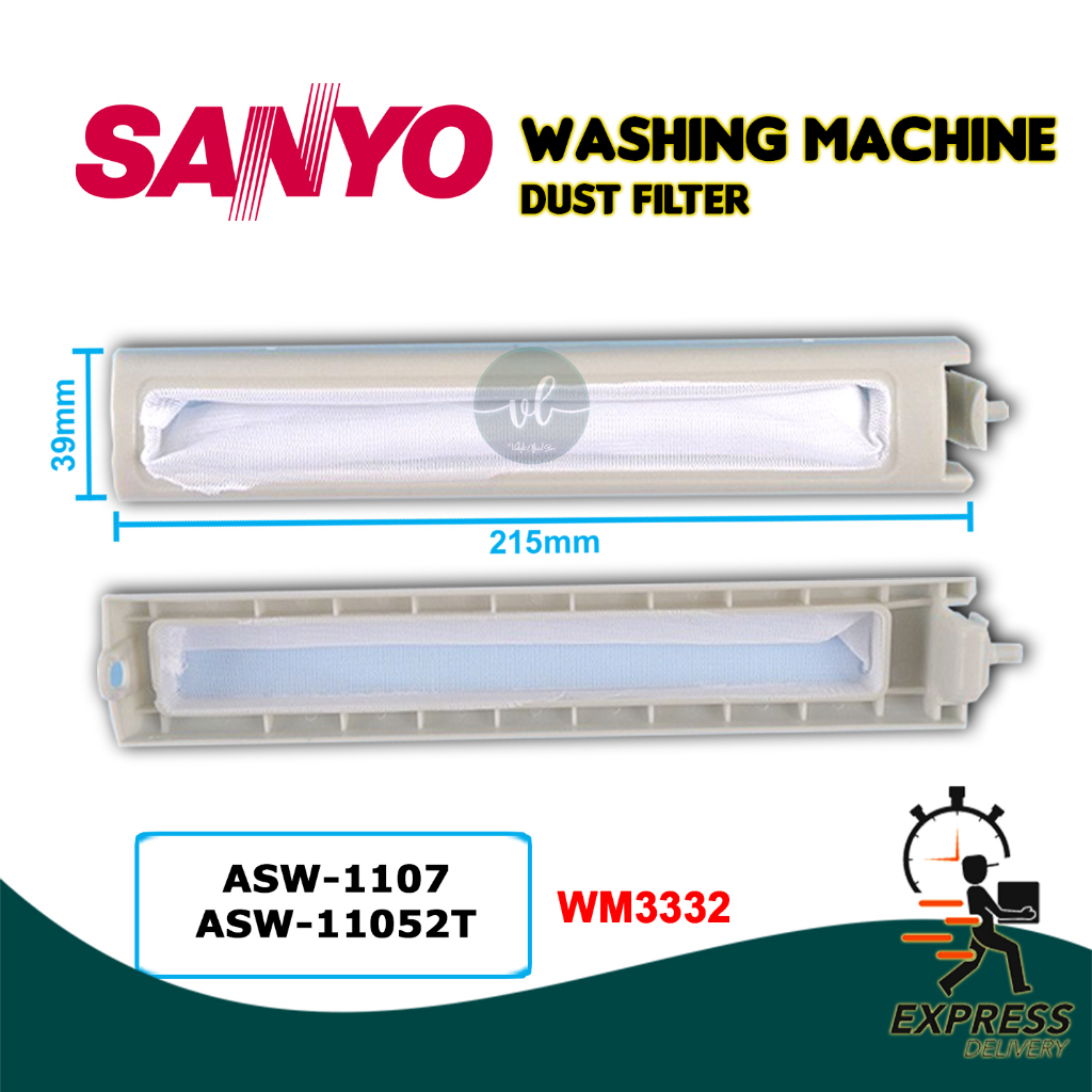 Sanyo Washing Machine Dust Filter Bag ASW-U11007 ASW-11052T Penapis ...