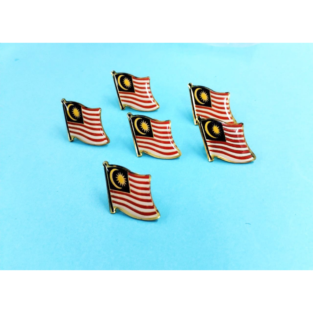 MALAYSIA FLAG -Collar Pin Bendera Malaysia Butterfly Pin Flag Bendera ...