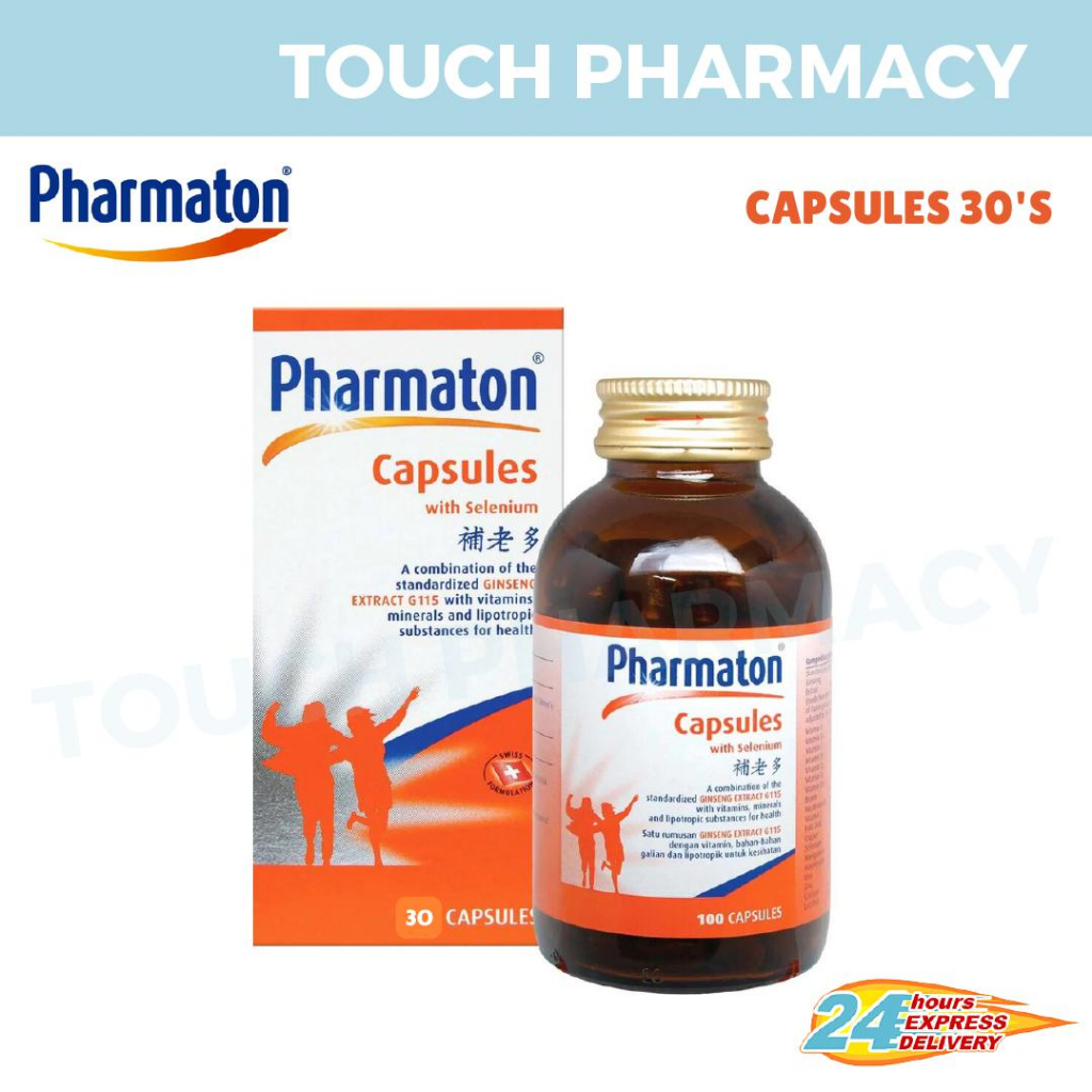 PHARMATON Multivitamin Capsule With Selenium 30'S(EXP 1/26) | Shopee ...