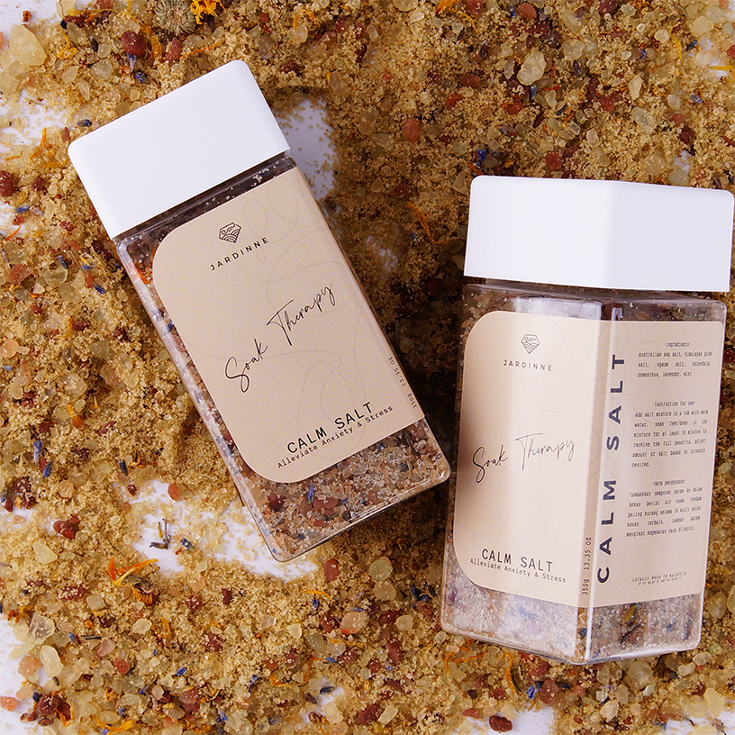Jardinne Calm Salt ALLEVIATE ANXIETY & STRESS Foot, Hand & Body Soak