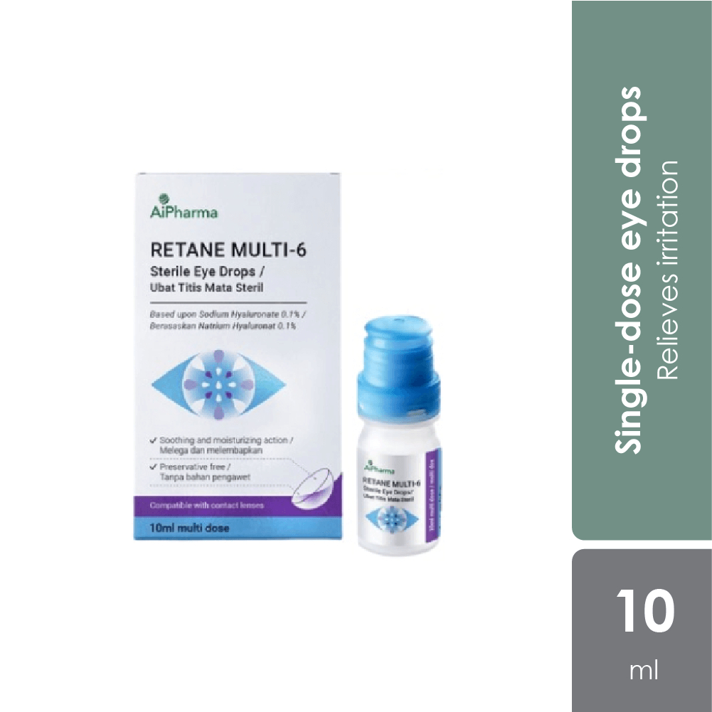 AiPharma Retane Sterile Eye Drops (30's) / Retane Multi6 (10ml