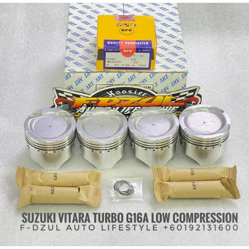 ART Piston Suzuki Vitara Turbo Low Compression D16 D15 4G15 Turbo