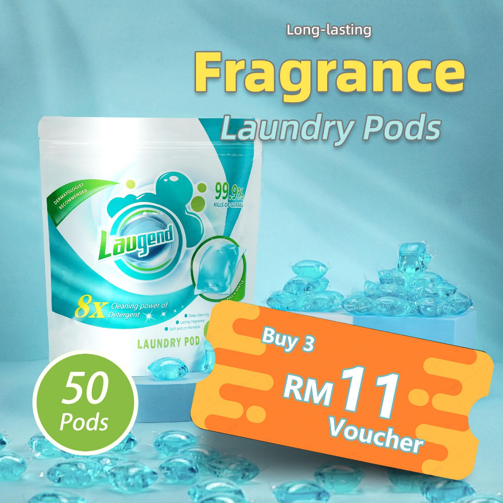 Laugend Laundry Pod Cleaning magic 50pcs/bag Scent beads Lasting