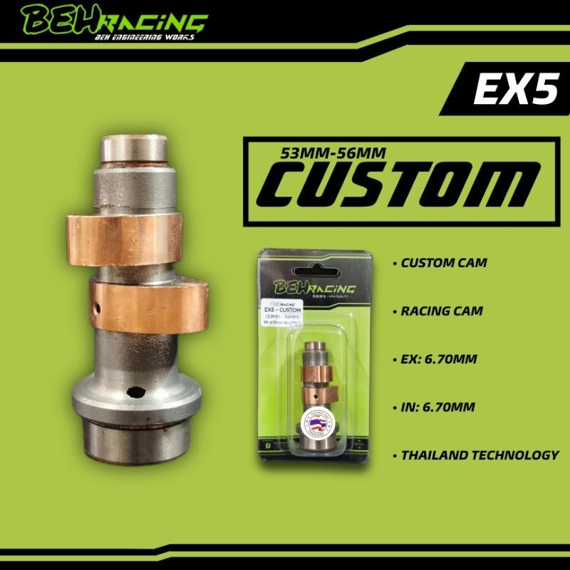 BEH RACING CAMSHAFT (CUSTOM) 53MM56MM EX5/ EX5 DREAM/ EX5 CLASS 1