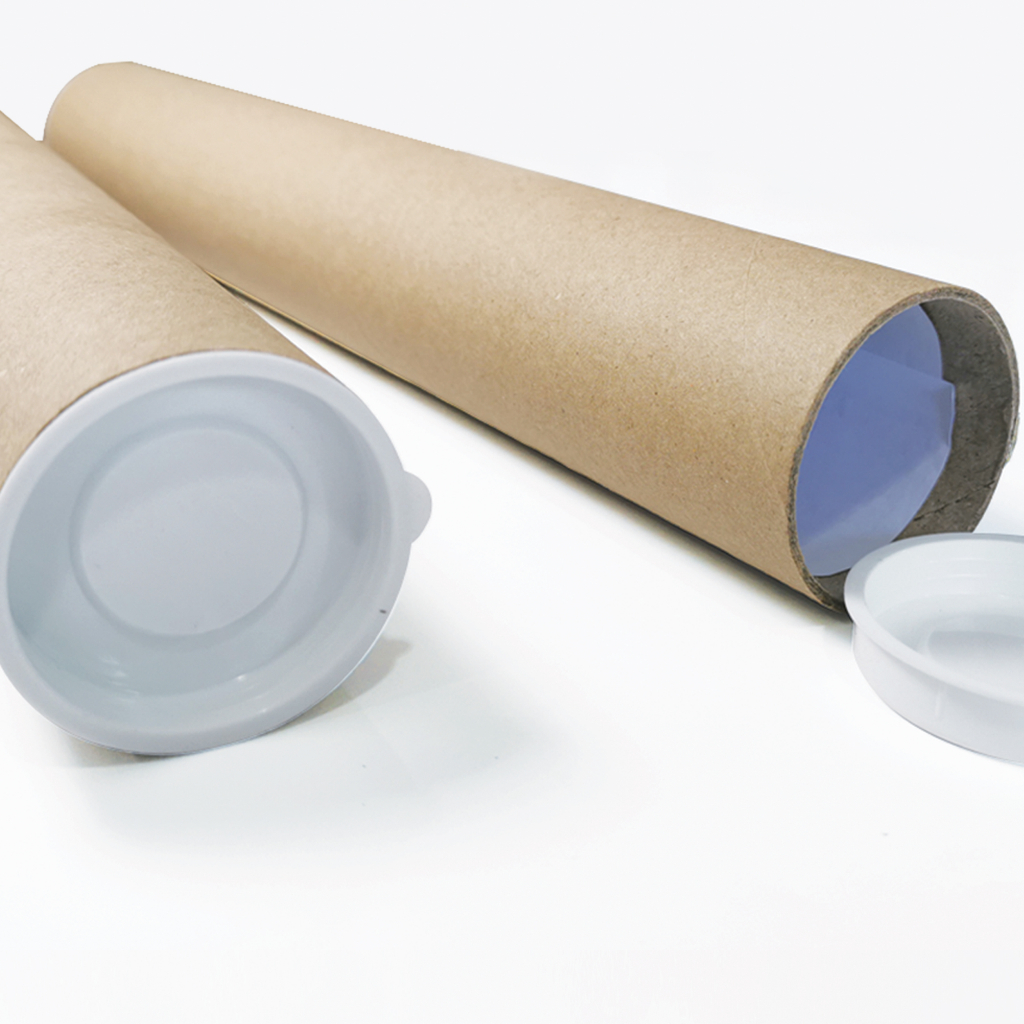 2pcs Kraft Mailing Tube 13.5" x 2 inch With Caps /Tube Mailers / Poster