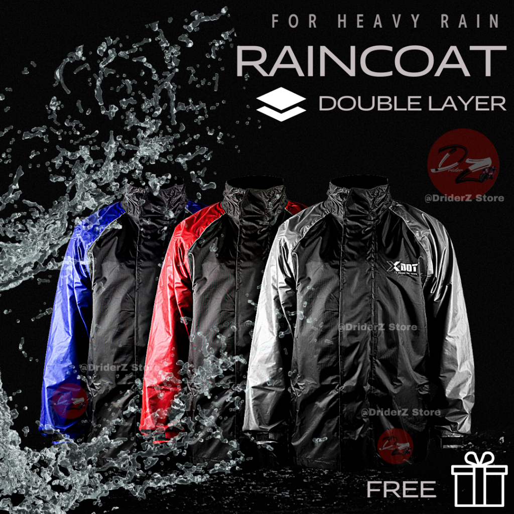 Double layer raincoat online