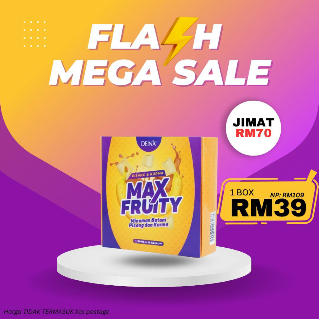 Deina Max Fruity Package A 1 Box (20ml x 10 Sachets/Box) Detox Drink