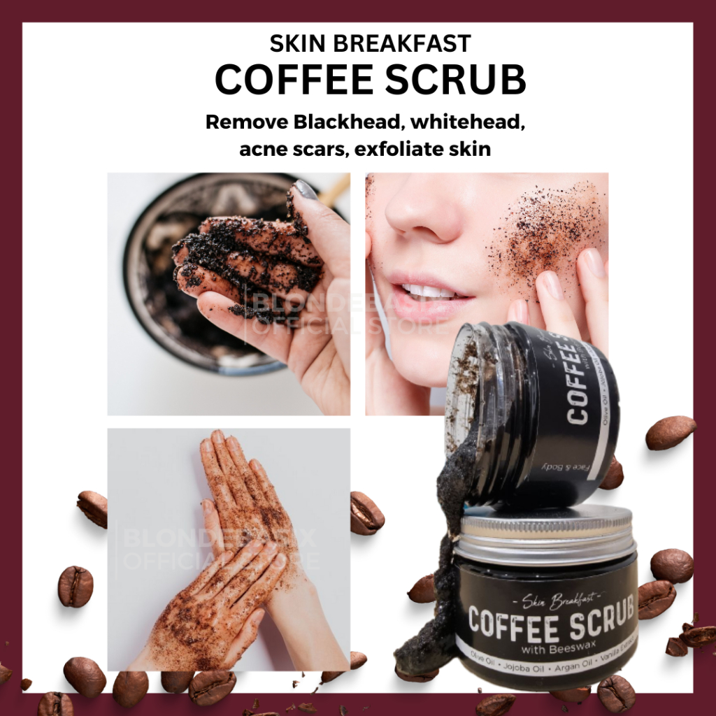 Coffee Face Scrub Remove Blackhead, whitehead, acne scars, skrub muka