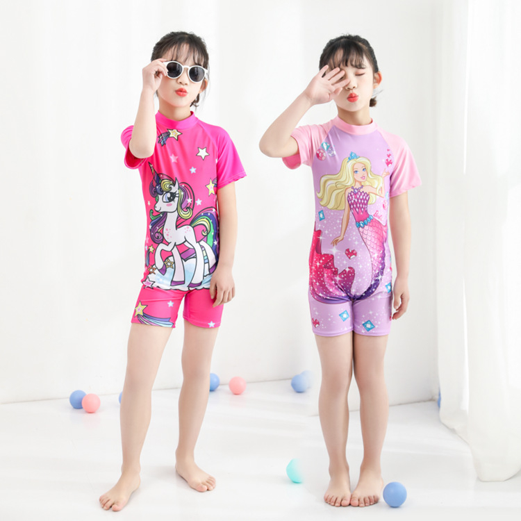 Kids Swimming Suit Summer Swimsuit Girl One Piece Swimming Suit Baju ...