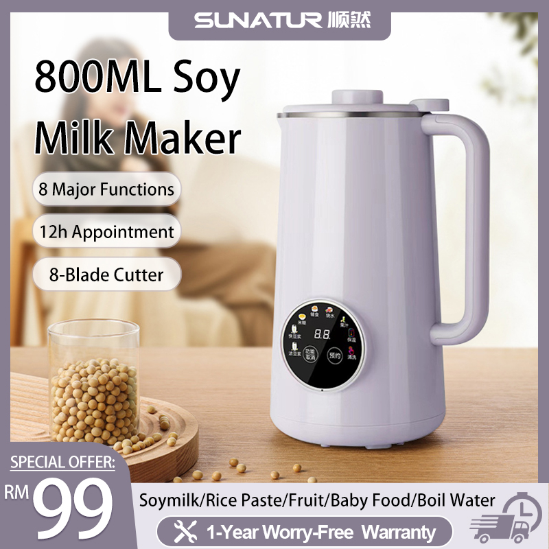 Electric Soy Bean Milk and Soup Maker Machine -Automatic Soya