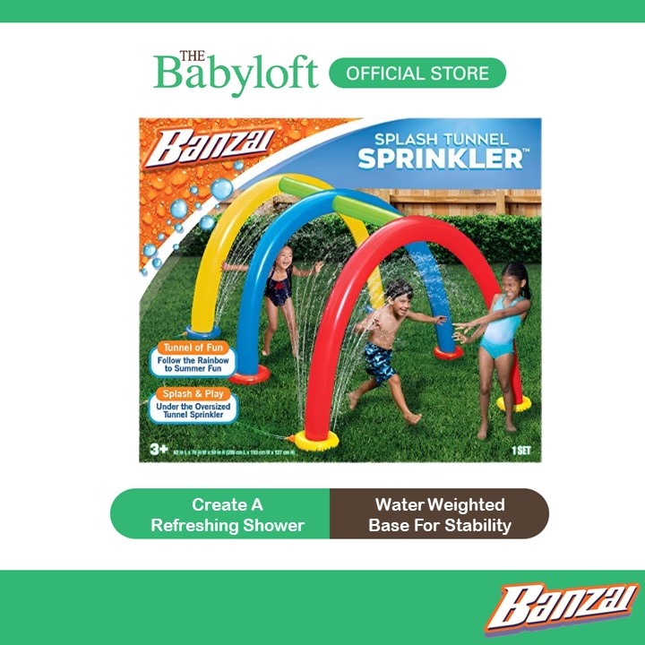 Banzai splash tunnel store sprinkler