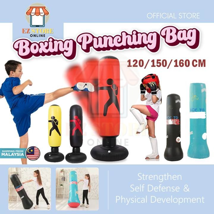 Inflatable Fitness Punching Bag Heavy Boxing Target Bag Tower Kick