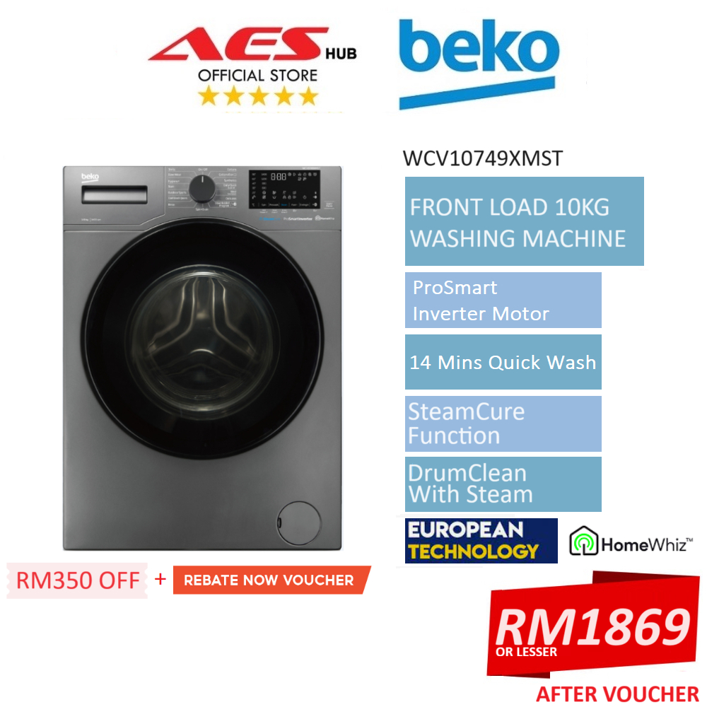 NEW Beko 10KG Front Load Washer Inverter Direct Drive 1400RPM Washing
