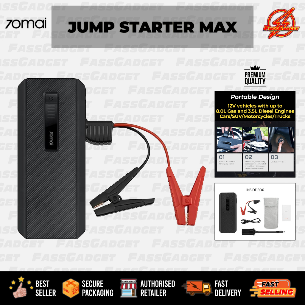 (🔥READYSTOCK🔥) 70MAI JUMP STARTER MAX | Shopee Malaysia