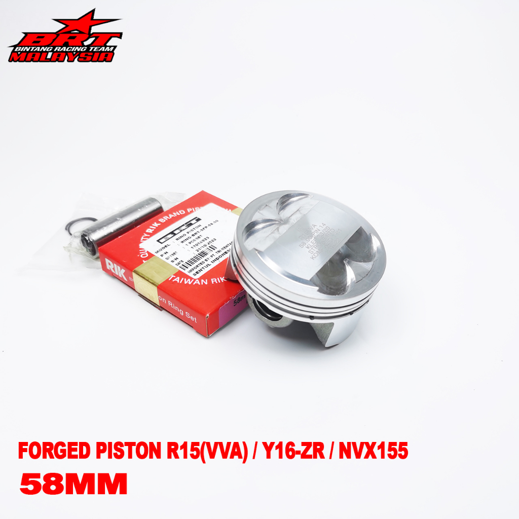 PISTON R15(VVA) / Y16ZR / NVX155 (58MM) (BRT) Shopee Malaysia