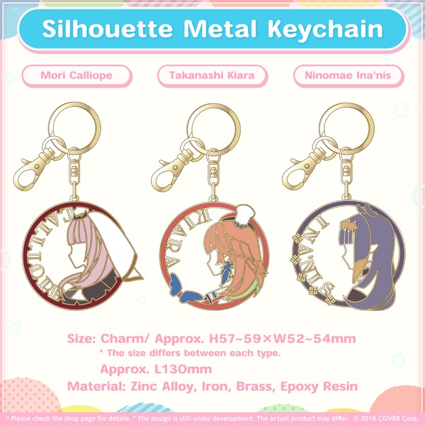 [PO] Hololive English Myth 3rd Anniversary Celebration Keychain, Plushie feat Calliope, Kiara, Ina'n