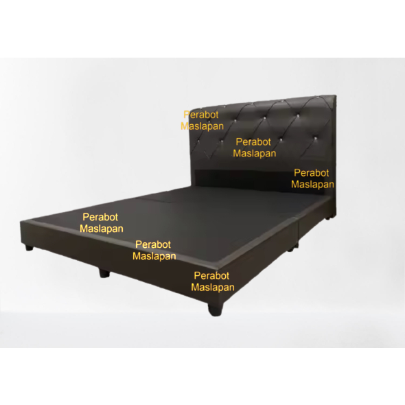 PVC Bed Divan Bed Katil Single Super Single Queen King Bed | Shopee ...