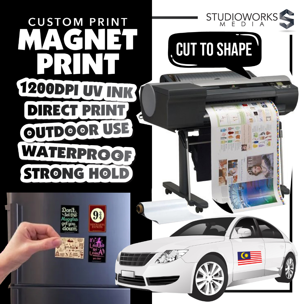 Magnet Print Custom for Marketing Promotion, Car Sign, Fridge Magnet ...