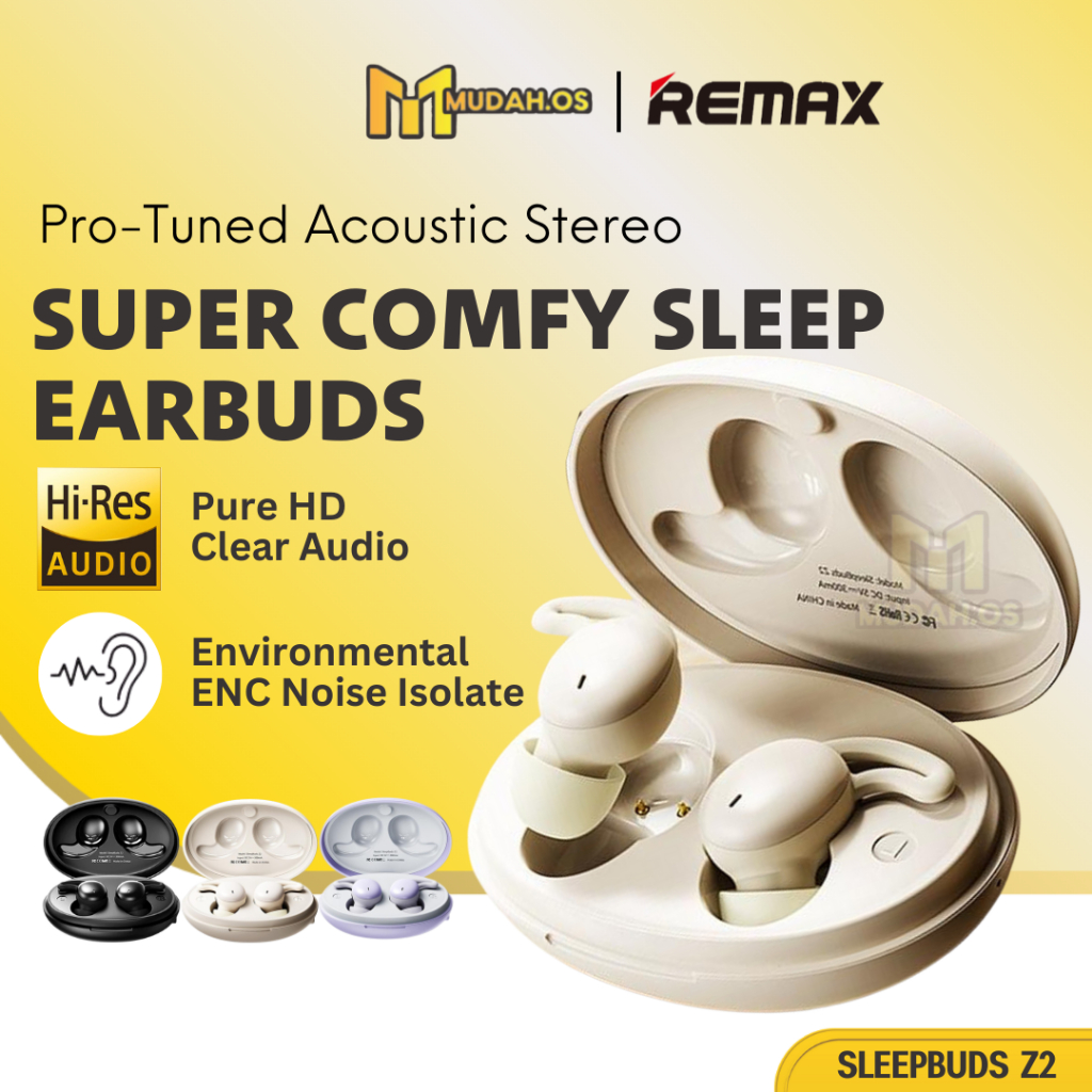 REMAX True Wireless TWS Sleeping Earbuds With Earhook MDZ2 Surround ...