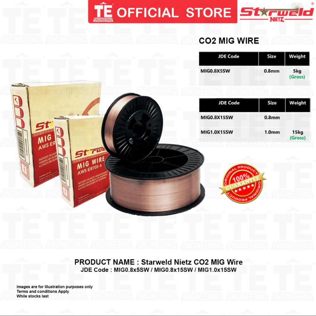 STARWELD NIETZ CO2 MIG Wire | Shopee Malaysia