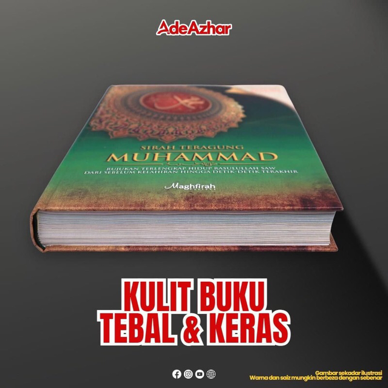 Sirah Teragung Muhammad Ade Azhar FREE 3 Poster Nabi & Rasul | Shopee ...