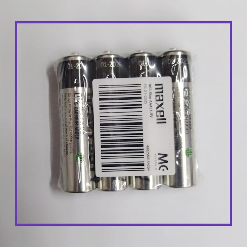 Maxell Super Heavy Duty Bateri AAA Battery 4pcs | Shopee Malaysia