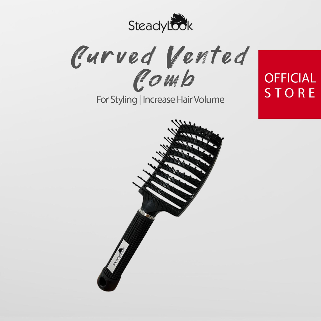 【Steadylook】Steady Look Curved Vented Comb | Shopee Malaysia