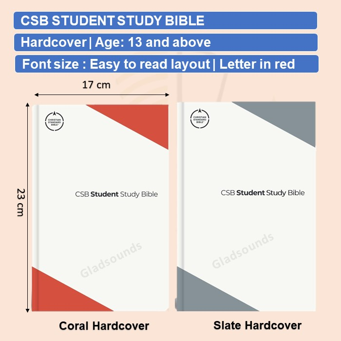 CSB Student Study Bible | Hardcover | Red Letter | Teens | Gladsounds ...