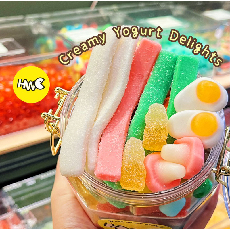 Creamy Yogurt Delights Flavor Yoghurt Gummy Candy Sweets Manis Sour