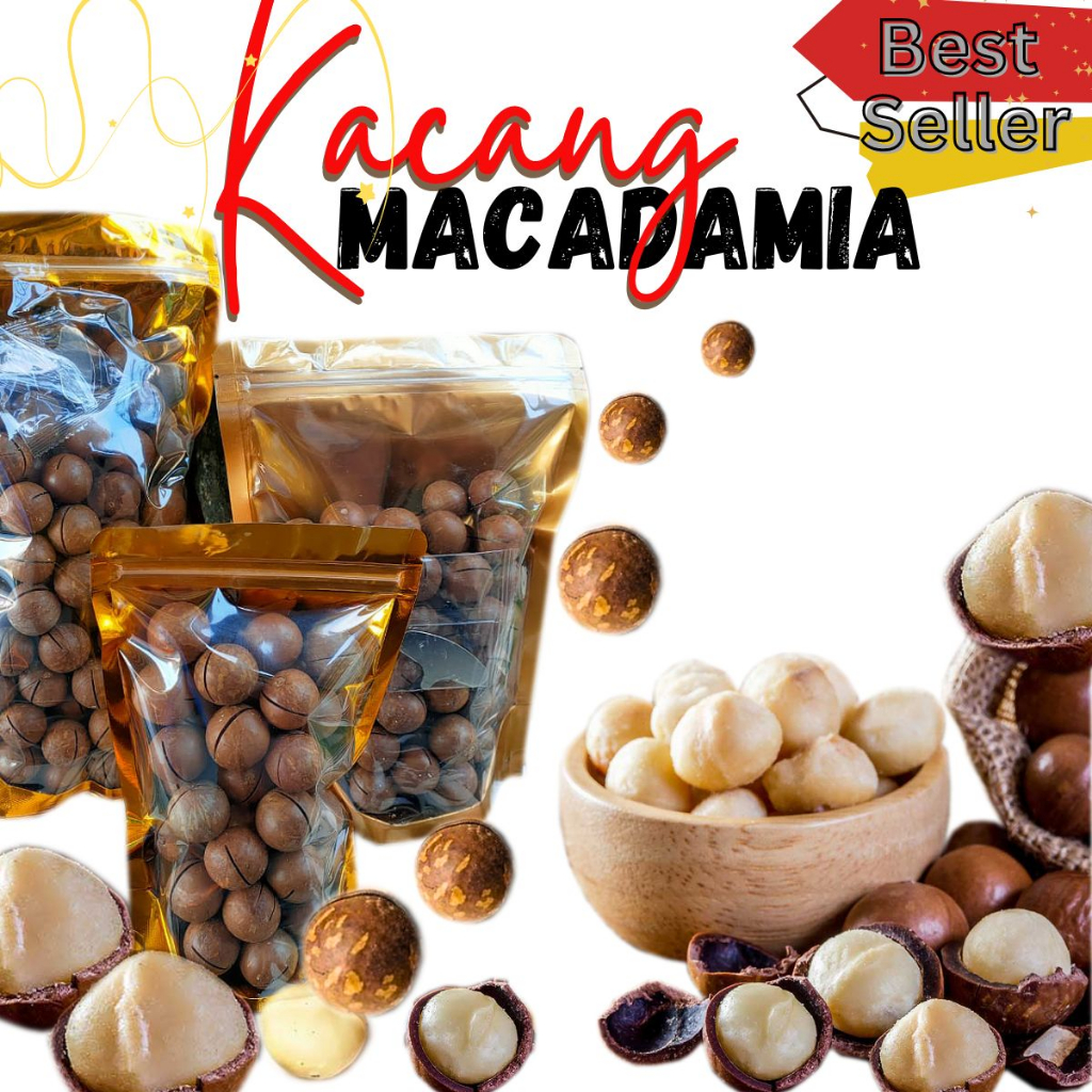 250g | 500g | 1000g MACADAMIA IN SHELL ROASTED | Shopee Malaysia