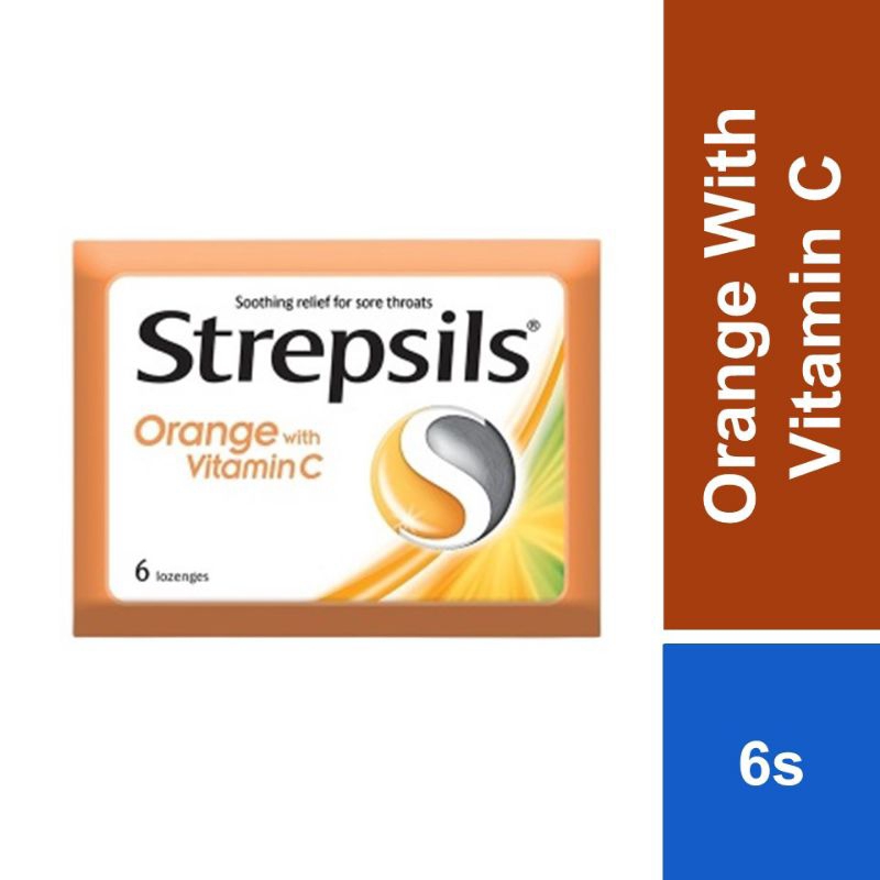 Strepsils Orange with Vitamin C Lozenges 6s Shopee Malaysia