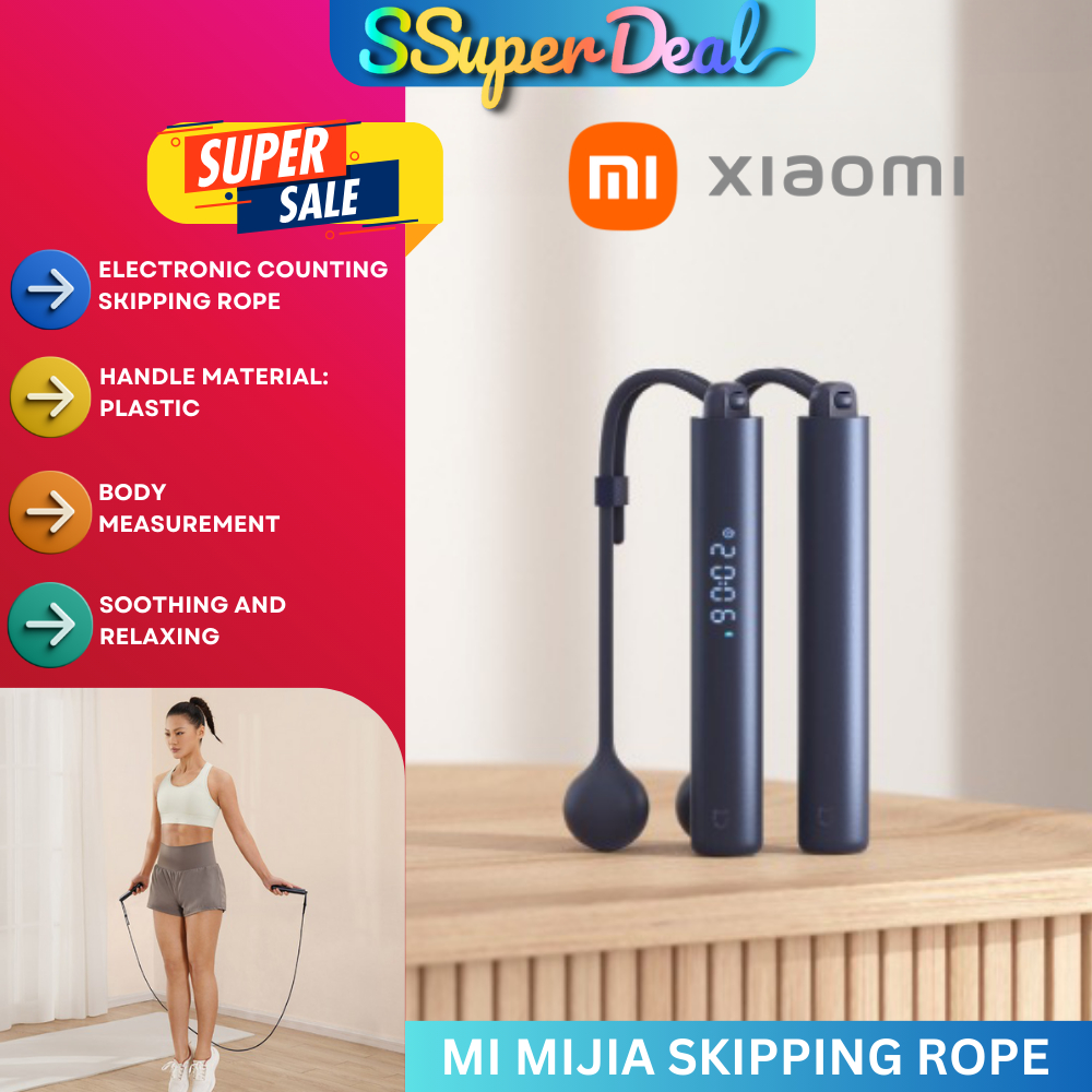 Xiaomi Mi Mijia Skipping Rope Smart Counting Digital Display Bluetooth ...